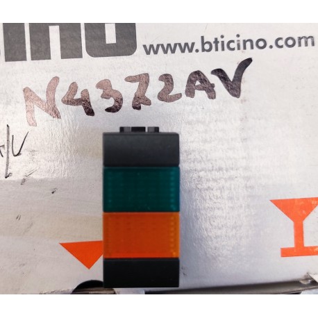 BTICINO - N4372AV - PORTALAMPADA ARANCIO/VERDE