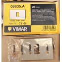 N.3 PEZZI - VIMAR - 0863.A - PLACCA IN RESINA 1 MODULO STANDARD