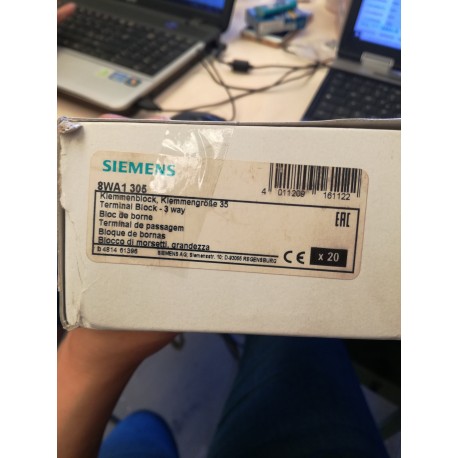 SIEMENS - 8WA1305 - BLOCCO MORSETTO TRIPOLARE