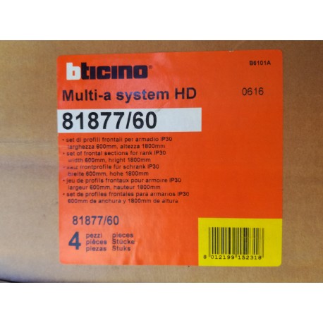 BTICINO - 81877/60 - SET DI PROFILI FRONTALI PER ARMADIO IP30