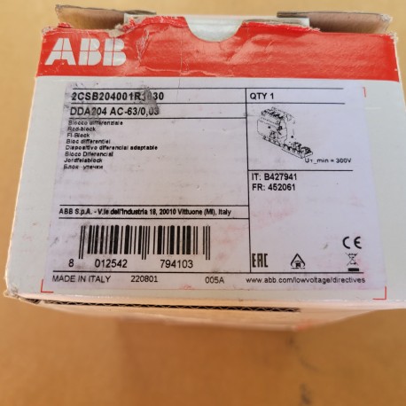 ABB - 2CSB204001R1630 - BLOCCO DIFFERENZIALE