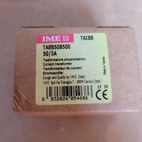 IME - TABB50B500 - TRASFORMATORE AMPEROMETRICO 50/5A